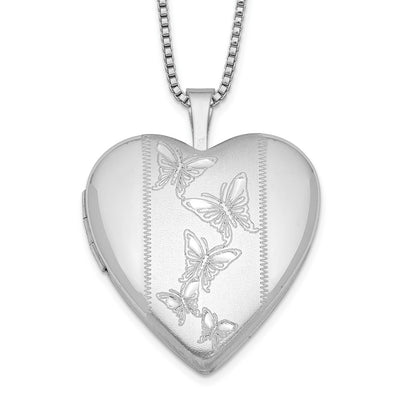 Sterling silver locket necklace