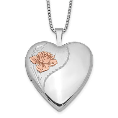 Sterling silver locket necklace