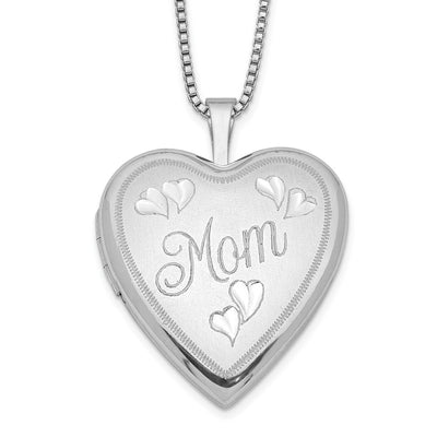 Sterling silver locket necklace