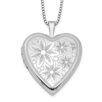 Sterling silver locket necklace