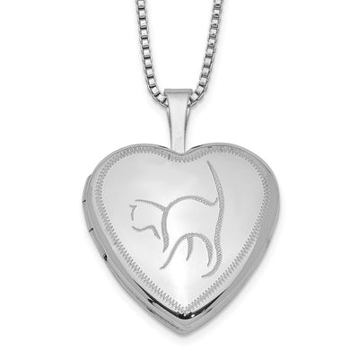Sterling silver locket necklace