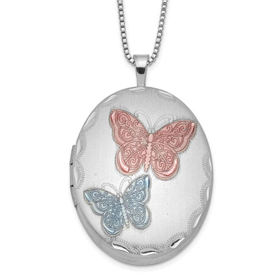 Sterling silver butterfly necklace