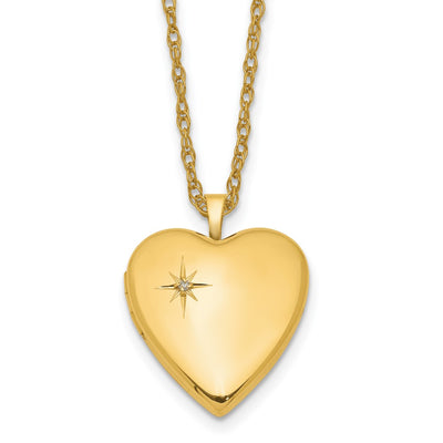 Diamond locket necklace
