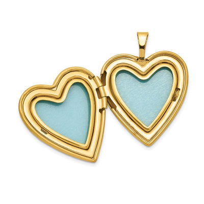 1/20 Gold Filled Enameled I Love You Heart Locket Necklace