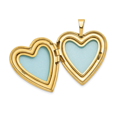 1/20 Gold Filled Side Swirled Heart Locket Necklace