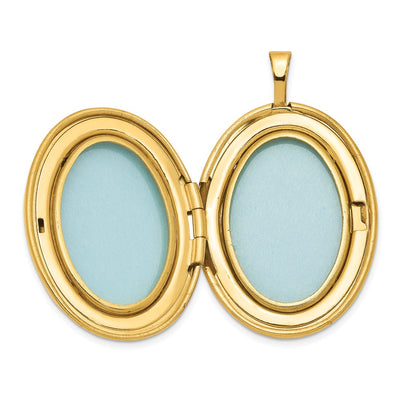 1/20 Gold Filled Swirled Oval Locket Necklace
