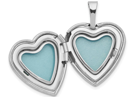 Sterling silver diamond locket pendants & charm, additional view