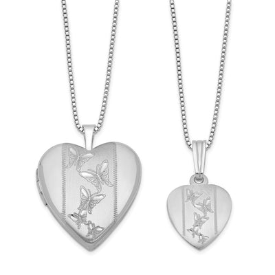 Sterling silver butterfly necklace