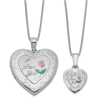 Sterling silver locket necklace