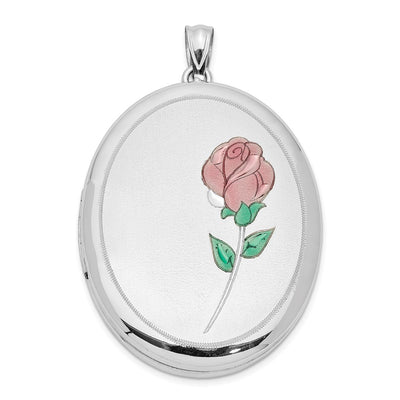 Sterling silver oval pendants & charm