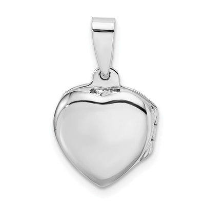 Sterling Silver Polished Heart Locket