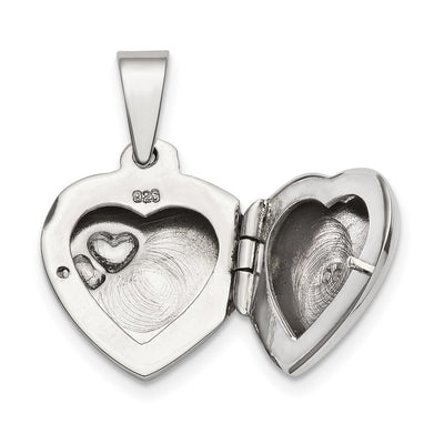 Sterling Silver Polished Heart Locket