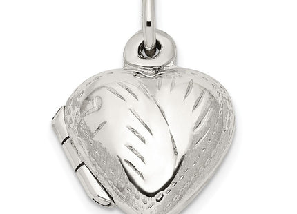 Sterling Silver Heart Locket (Style QLS828)