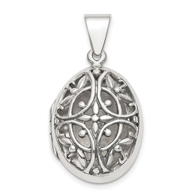Sterling silver oval pendants & charm