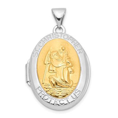 Sterling silver st christopher pendants & charm
