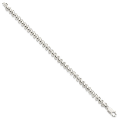 Sterling Silver San Marco Bracelet, 7.5 x 7mm