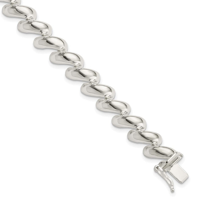 Sterling Silver San Marco Bracelet, 7 x 10mm