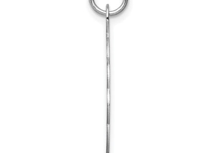 Sterling silver disc charm, alternate view