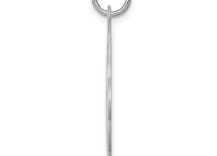 Sterling silver disc charm, alternate view