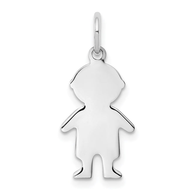 Sterling silver disc charm