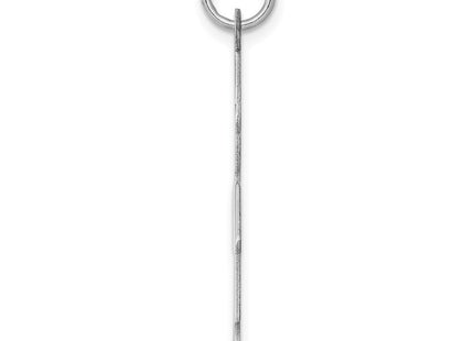 Sterling silver disc charm, alternate view