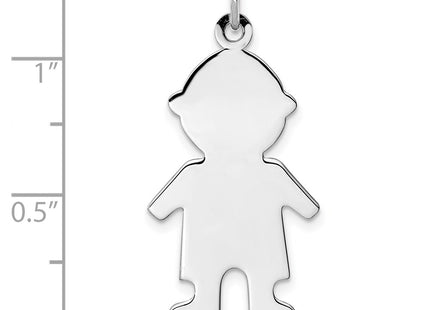 Sterling silver disc charm, another view