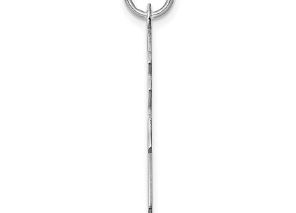 Sterling silver disc charm, alternate view