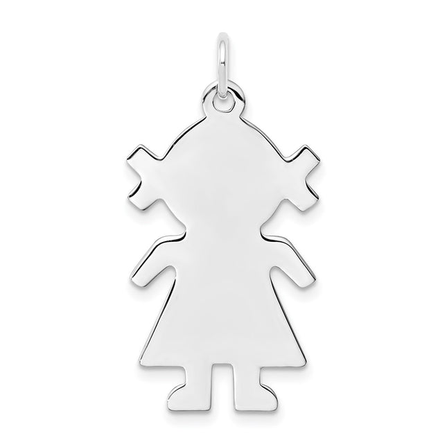 Sterling silver disc charm