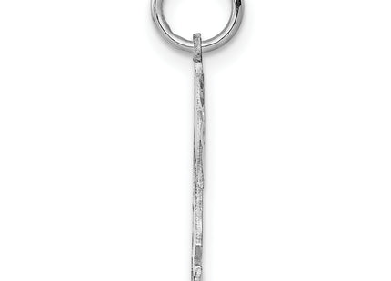 SS Rh-plt Engraveable Boy/Girl Polished Front/Satin Back Disc Charm