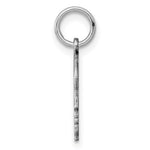 Sterling Silver Facing Right Engravable Boy Head Charm, Polished Back, 0.46mm Thick, 14 x 10mm view