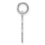 Sterling Silver Facing Left Engravable Boy Head Charm, Satin Back, 0.89mm Thick, 15 x 10mm view