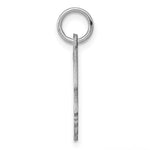 Sterling Silver Facing Right Engravable Boy Head Charm, Satin Back, 0.89mm Thick, 17 x 14mm view