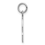 Sterling Silver Facing Left Engravable Boy Head Charm, Satin Back, 0.89mm Thick, 17 x 14mm view