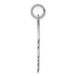 Sterling Silver Facing Right Engravable Boy Head Charm, Polished Back, 0.69mm Thick, 28 x 17mm view