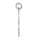 Sterling Silver Facing Left Engravable Boy Head Charm, Satin Back, 0.89mm Thick, 32 x 21mm view