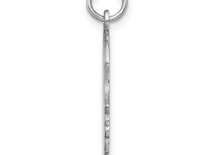 Sterling silver disc charm, alternate view