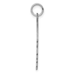 Sterling Silver Facing Right Engravable Boy Head Charm, Satin Back, 0.69mm Thick, 26 x 20mm view