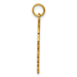 Gold Plated Sterling Silver Facing Right Engravable Boy Head Charm, Satin Back, 0.46mm Thick, 31 x 20mm view