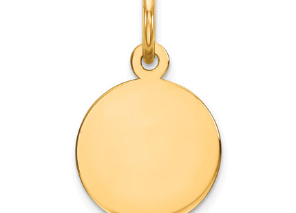Sterling silver disc charm