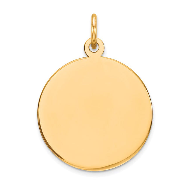 Sterling silver disc charm