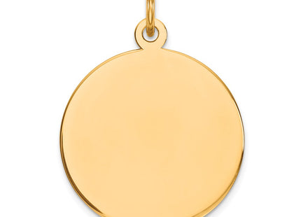 Sterling silver disc charm