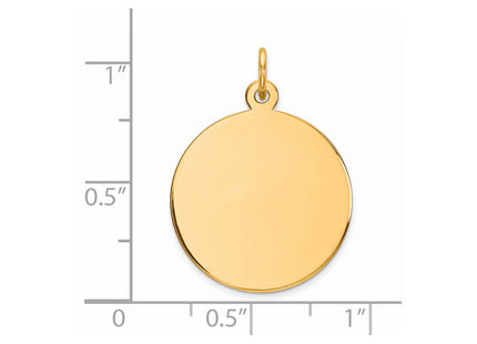 Sterling silver disc charm, another view