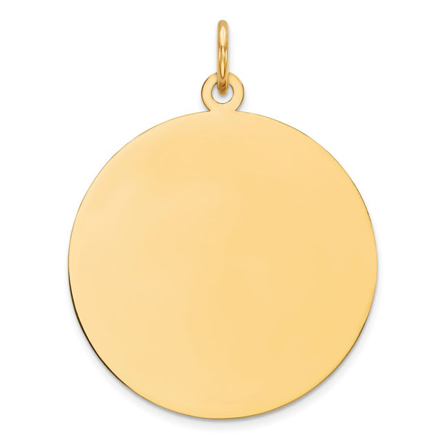 Sterling silver disc charm