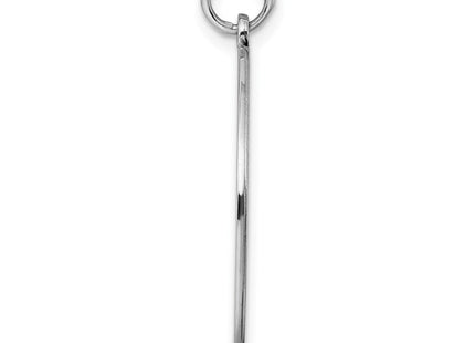 Sterling silver disc charm, alternate view