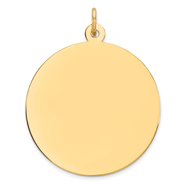 Sterling silver disc charm