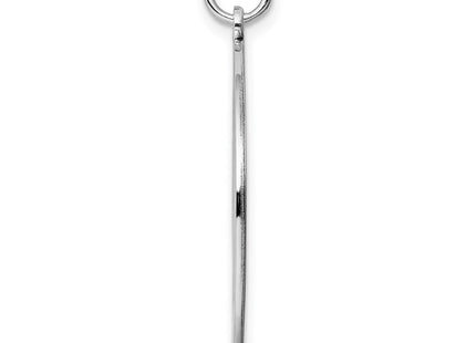 Sterling silver disc charm, alternate view