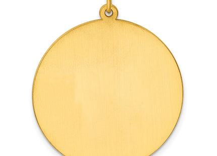 Sterling silver disc charm, further view