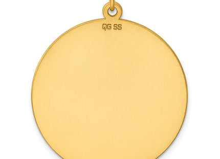 Sterling silver disc charm, further view