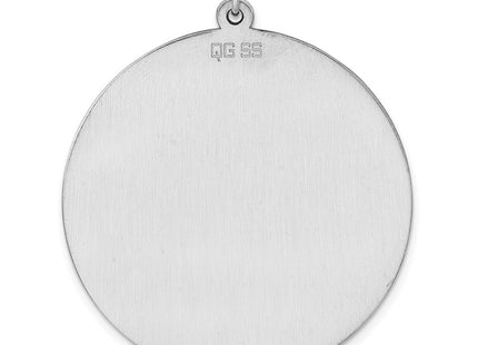 Sterling silver disc charm, further view