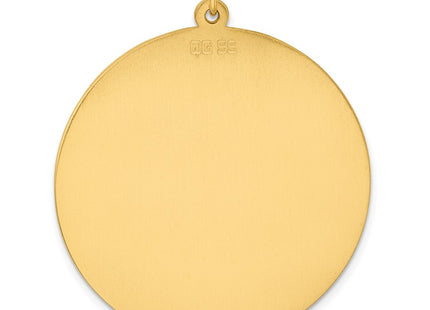 Sterling silver disc charm, further view